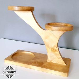 استند گلدان کوچک کاکتوس2-wooden flower pot stand-karlux