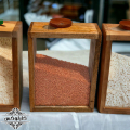 بانکه چوبی حبوبات-ظرف چوبی حبوبات-ظرف حبوبات چوبی-کارلوکس-wooden cereal container-wooden container-karlux