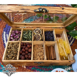 باکس دمنوش چوبی 4-باکس تی بگ-جعبه دمنوش-جعبه تی بگ-کارلوکس-tea bag box-karlux.ir