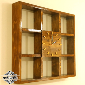ساعت دیواری شلف دار 8-ساعت دیواری باکس دار-کارلوکس-clock with shelf-clock box-karlux