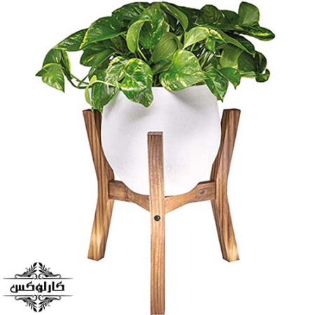 استند گلدان پایه خم-استند گلدان چهارپایه-پایه گلدان-کارلوکس-flower pot stand-karlux